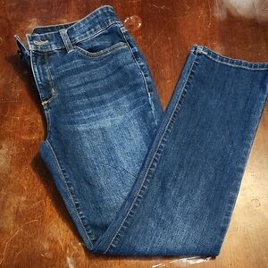 St. John's Bay Women's Straight Leg Jeans - Dark Blue